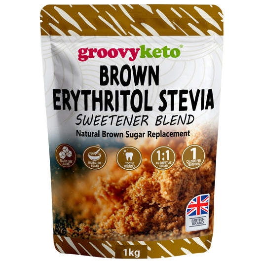Brown erythritol and stevia sweetener blend