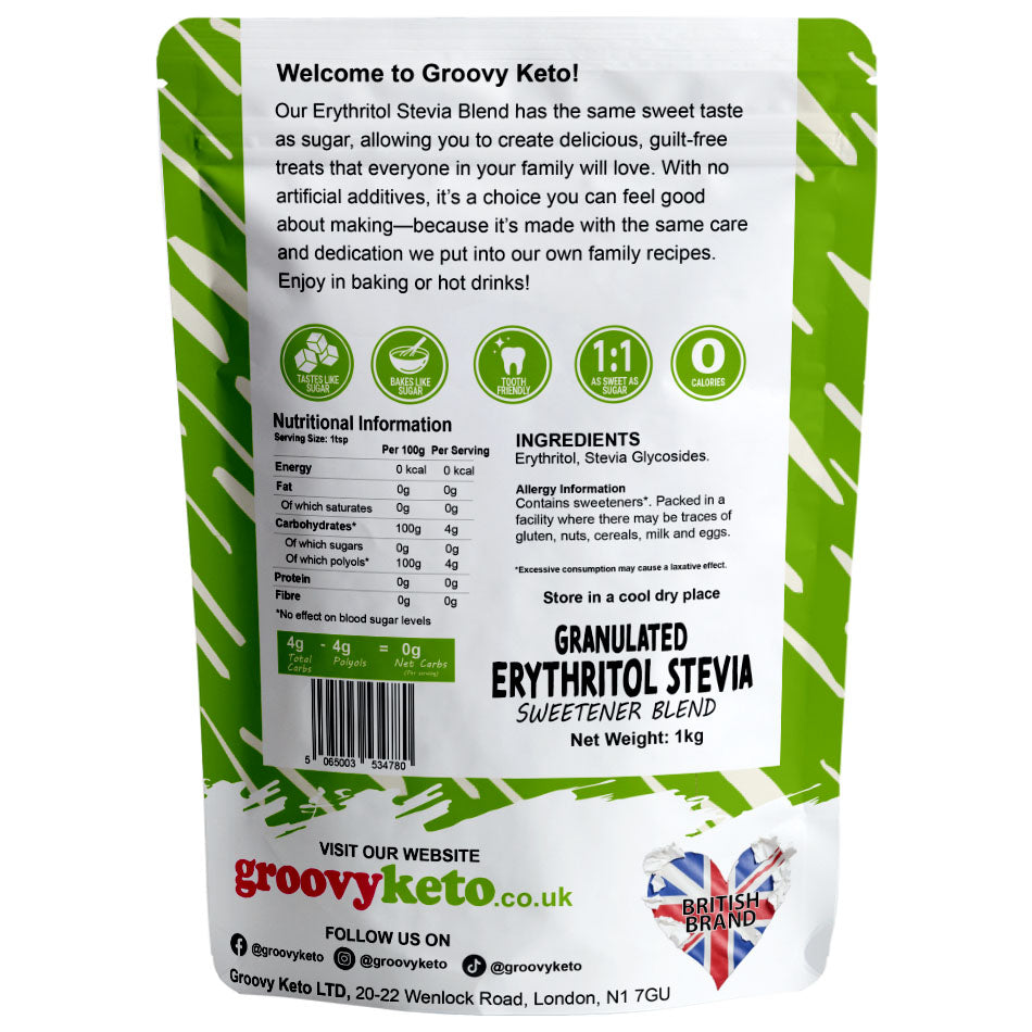 Back of eythritol blend