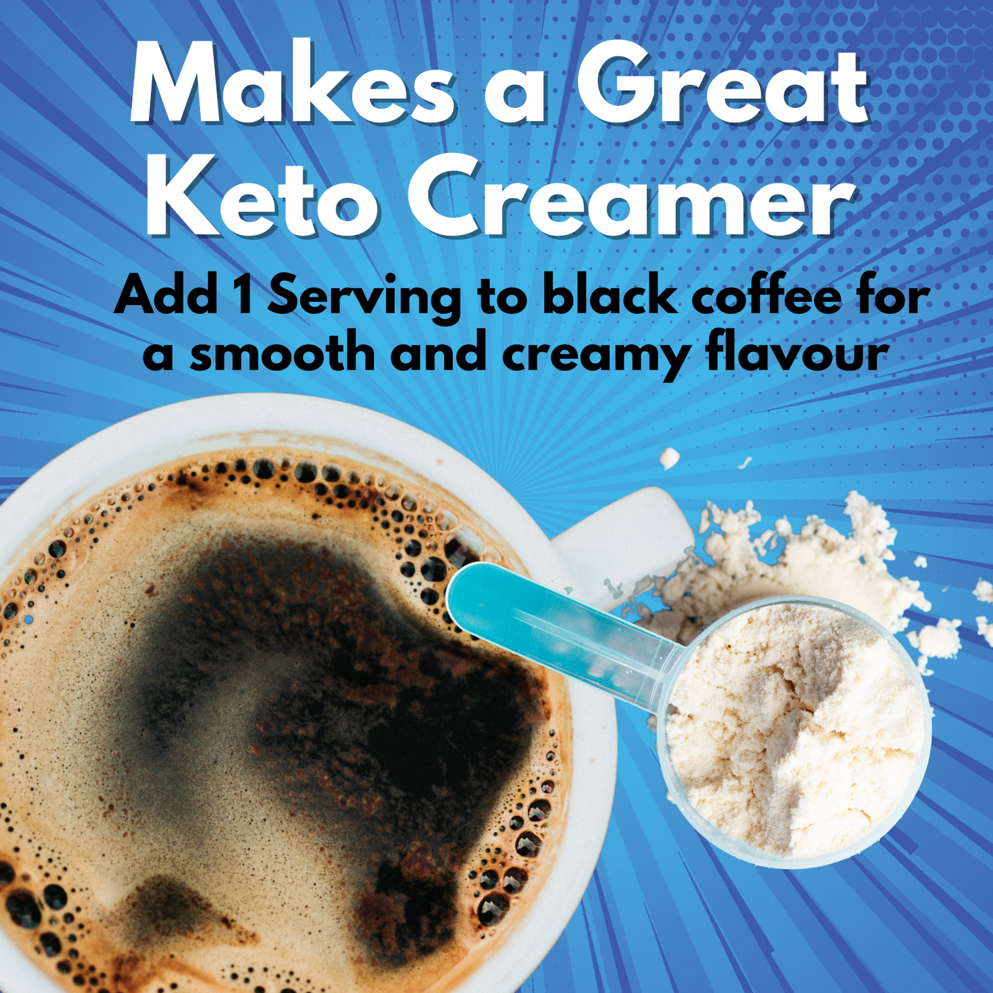 Our mct powder makes a great creamer