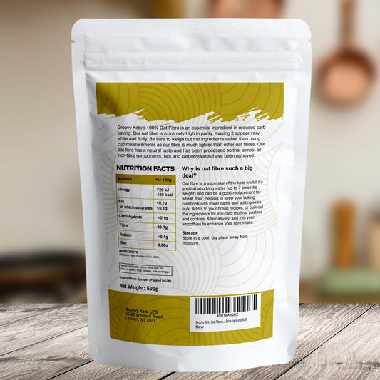 Back of oat fibre packaging