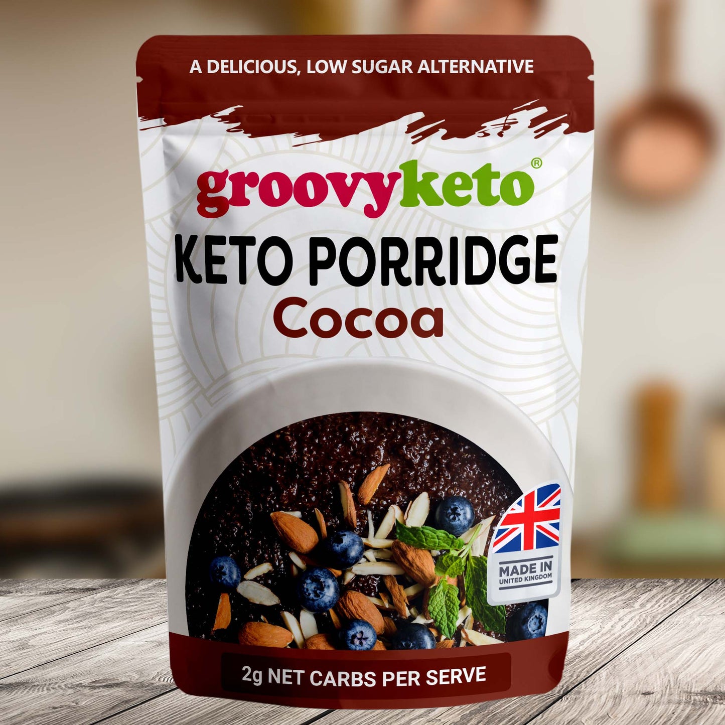 Keto Cocoa Porridge low carb and keto friendly