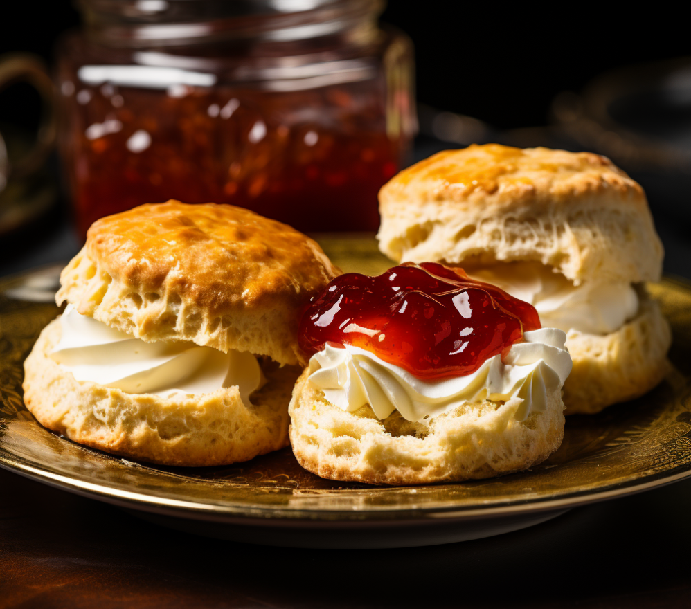 Keto Scone Mix baked with jam