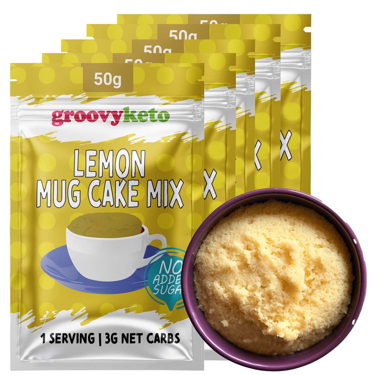 Groovy Keto Lemon Mug Cake Mix