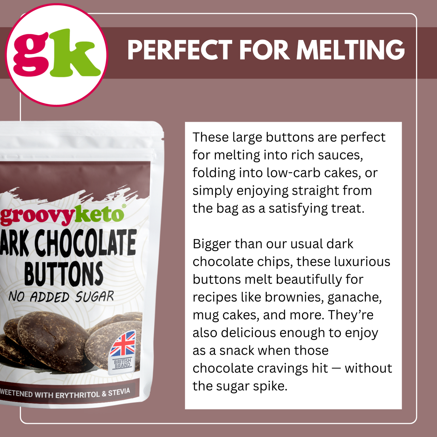 These keto buttons are perfect for melting