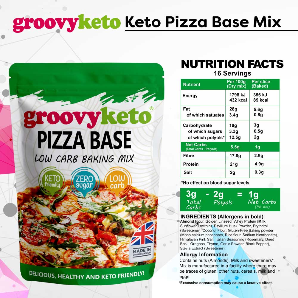 Nutrition facts keto pizza mix