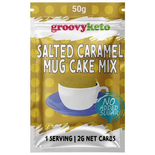 Single salted caramel mug cake mix