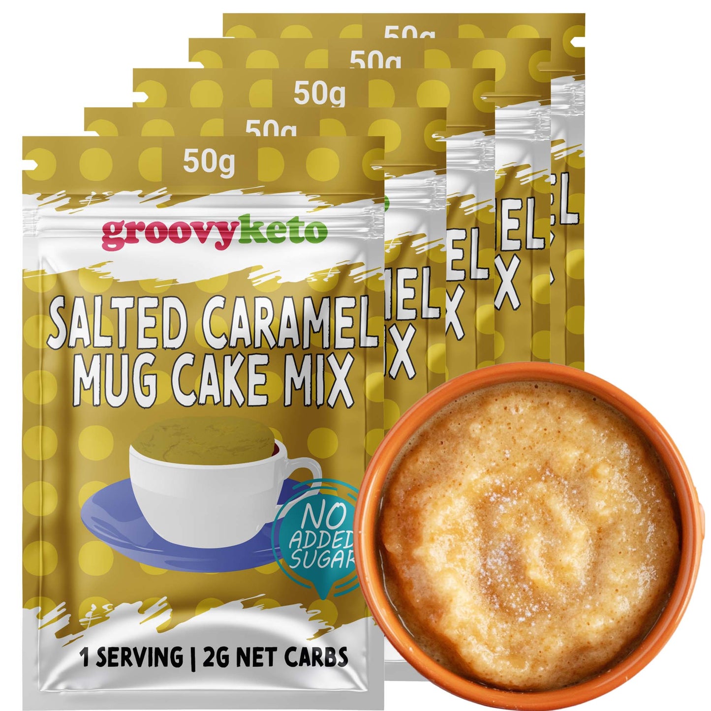 Groovy Keto Salted Caramel Mug Cake Mix
