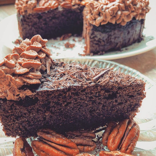 Groovy Keto Chocolate Cake with Pecan Nutss