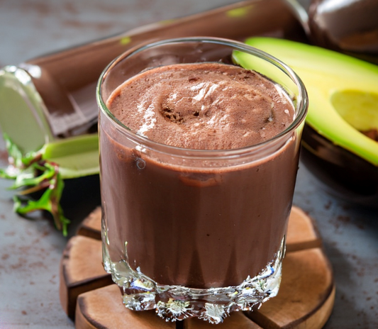 Keto Chocolate Avocado Smoothie with Chicory Root Fibre