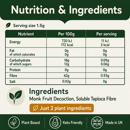Monk Fruit Decoction Powder (No Erythritol) – Real Decoction - 100g