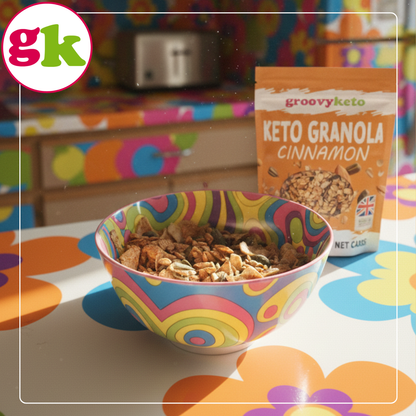 Keto Granola Cinnamon - Low Carb Granola | 3.1g Net Carbs | 360g