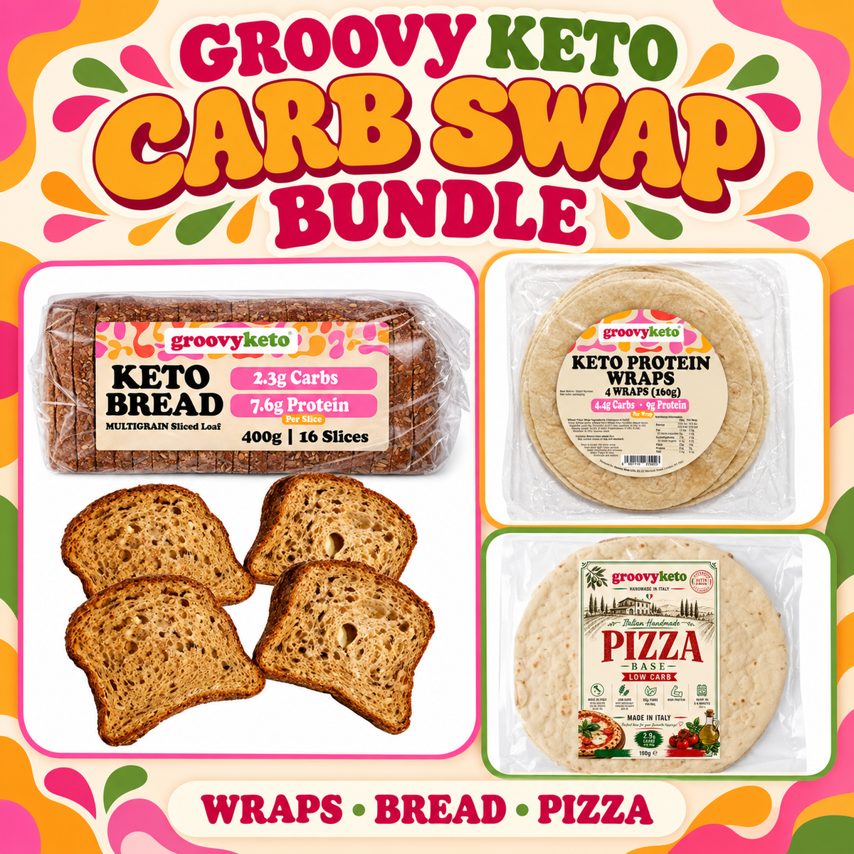 Groovy Keto "Carb Swap" Bread Bundle Box