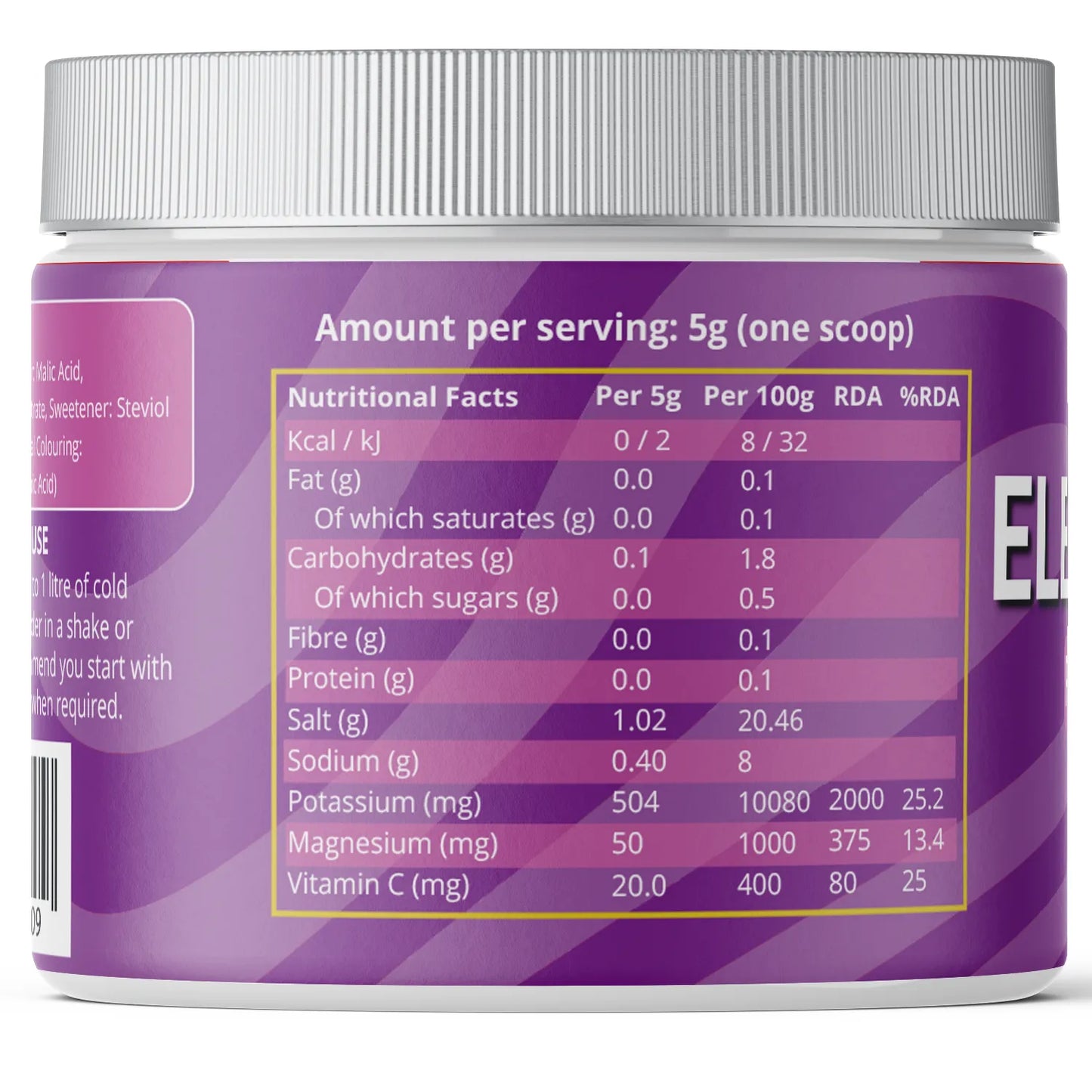 Keto Electrolytes Powder – Passionfruit Papaya- Sugar-Free Hydration Mix - 50 Servings