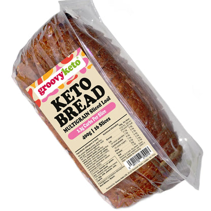 Low Carb Keto Bread Sliced Loaf - 400g - 2.3g per Slice