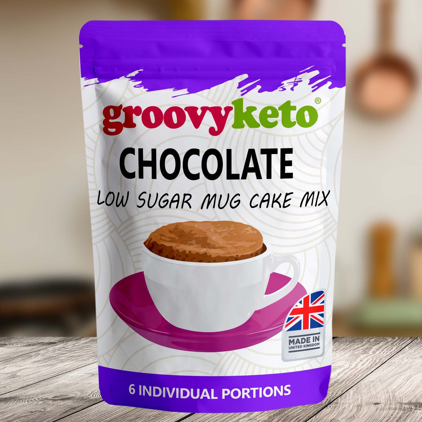 Groovy Keto Chocolate Mug Cake Mix (6 Sachets)