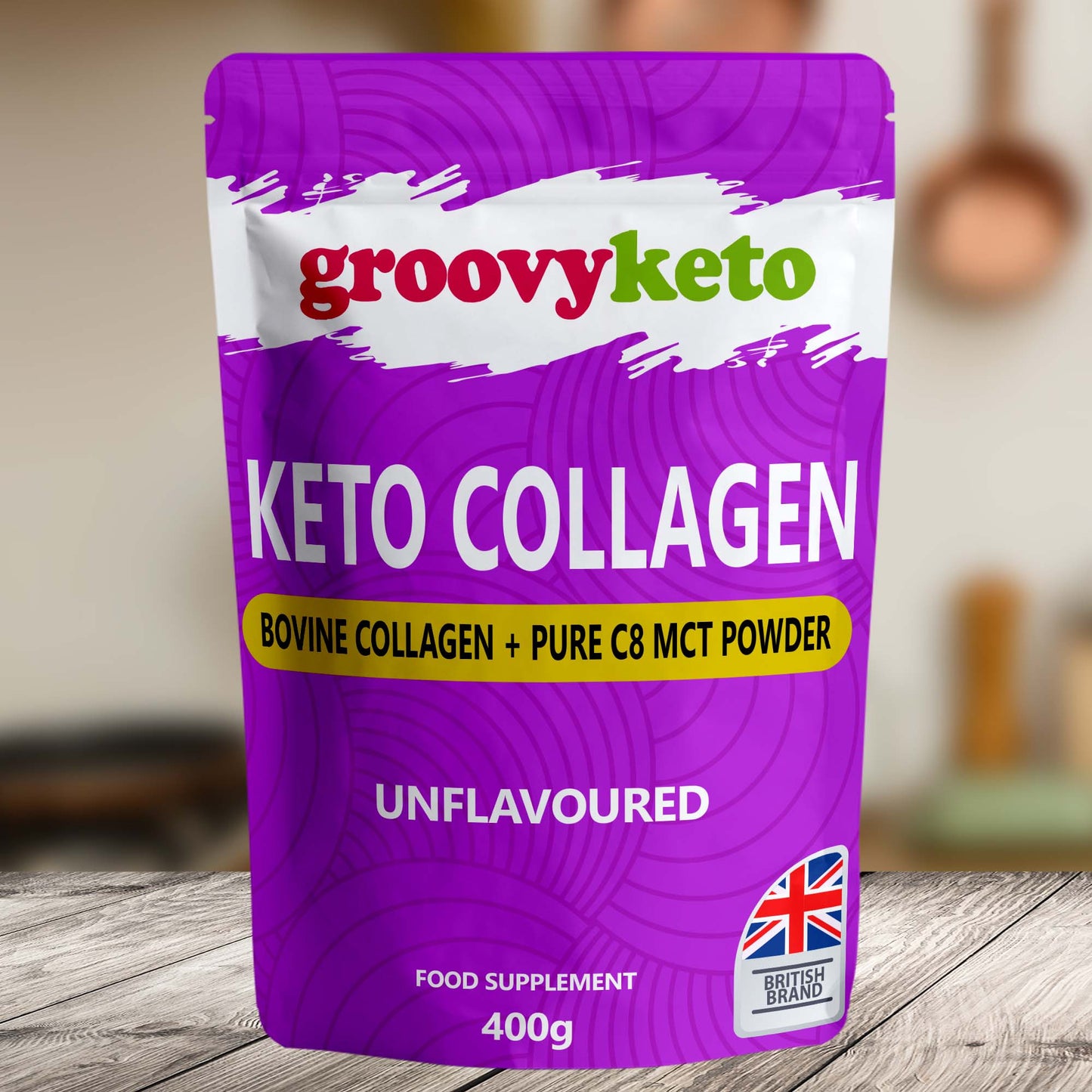 Groovy Keto 'Keto Collagen' Collagen Powder (Bovine) with MCT C8