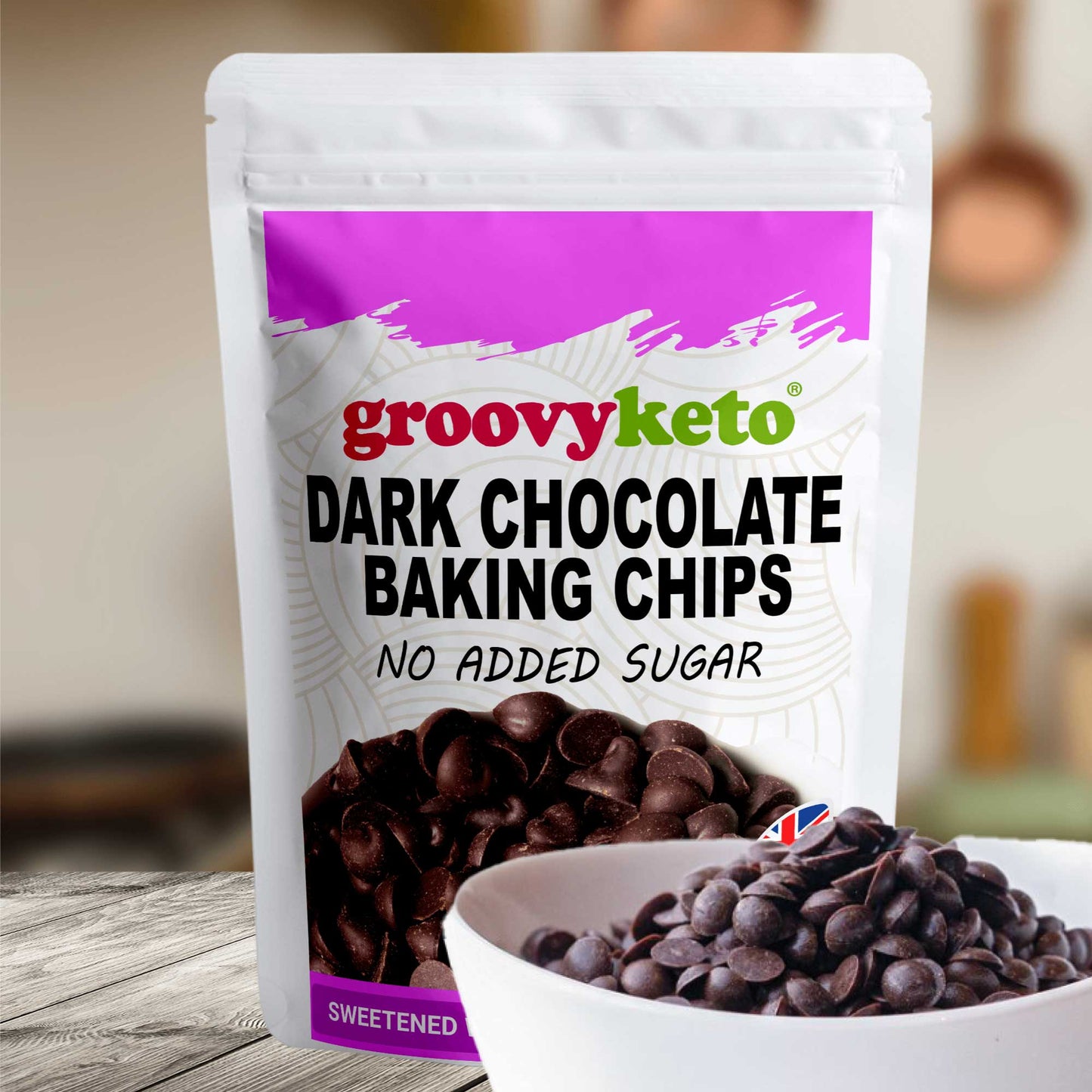 Groovy Keto Dark Chocolate Baking Chips
