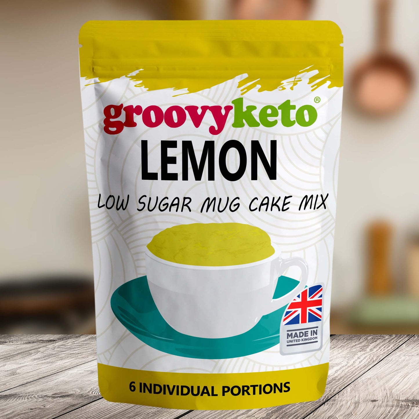 Groovy Keto Lemon Mug Cake Mix (6 Sachets)