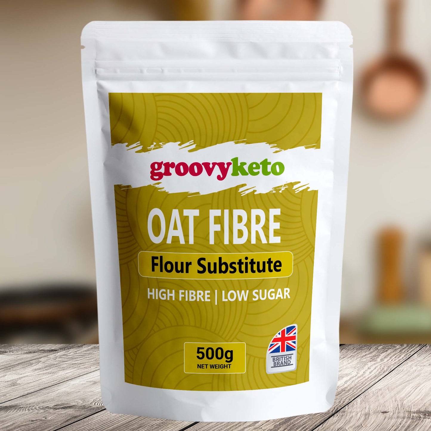 Groovy Keto Oat Fibre (100% Premium Powder) - 500g