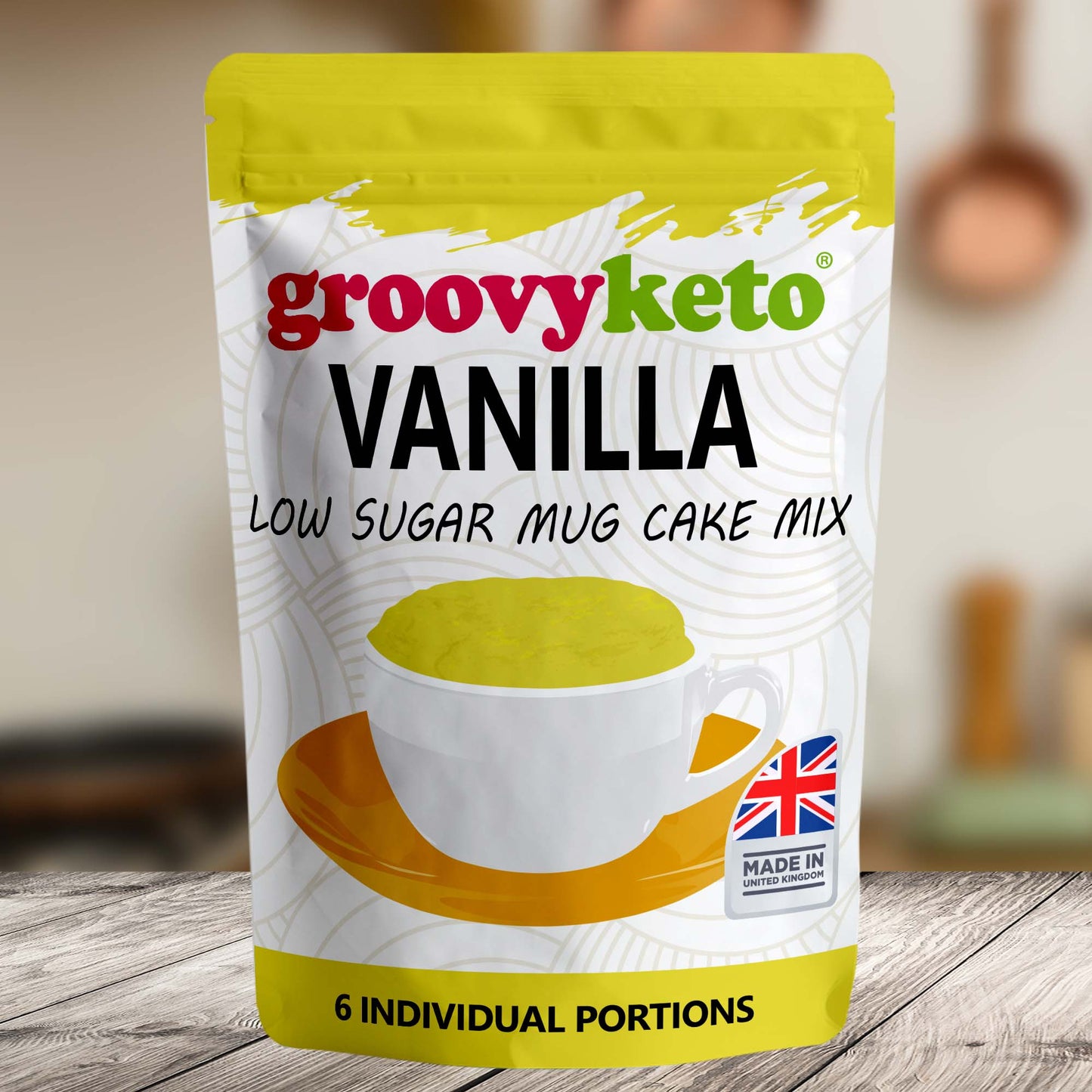 Groovy Keto Vanilla Mug Cake Mix (6 Sachets)