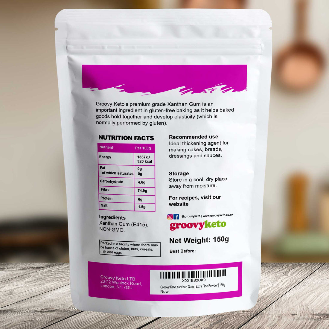 Groovy Keto Xanthan Gum (150g)