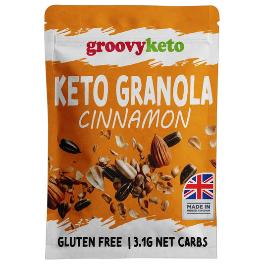 Keto Granola Cinnamon - Low Carb Granola | 3.1g Net Carbs | 360g