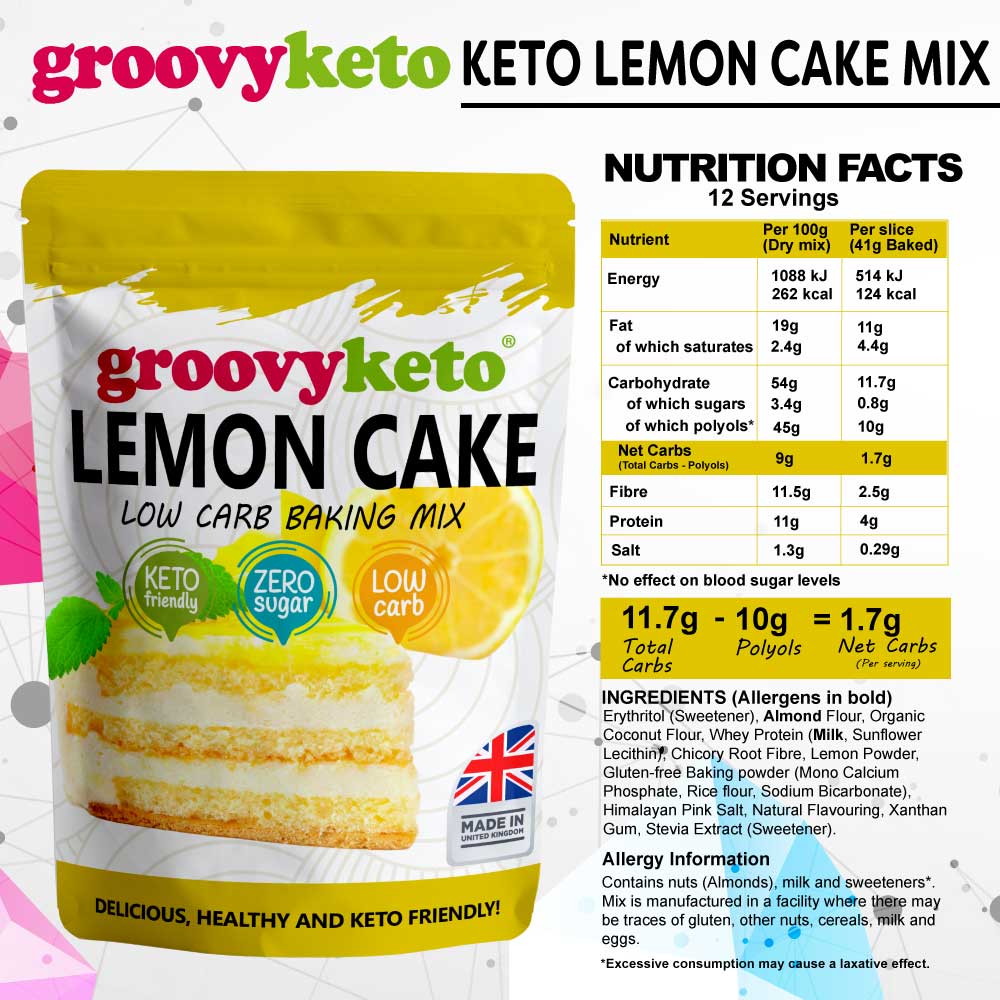 Groovy Keto Lemon Cake Mix