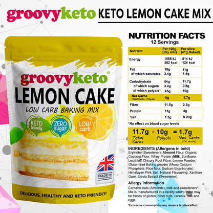 Groovy Keto Lemon Cake Mix