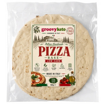 Low Carb Pizza Base — Handmade in Italy | 2.9g Carbs, High Protein (190g)