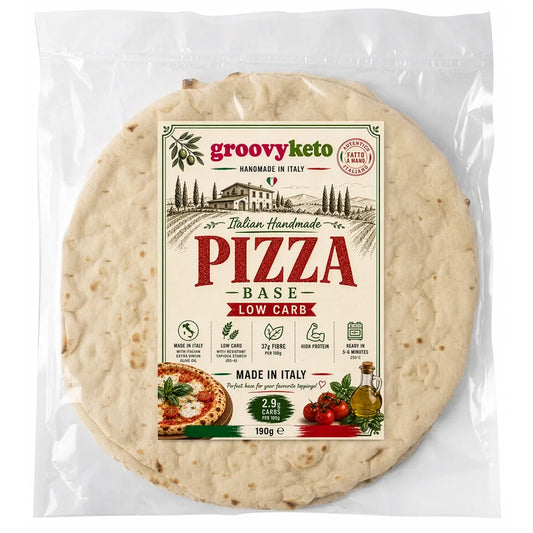 Low Carb Pizza Base — Handmade in Italy | 2.9g Carbs, High Protein (190g)