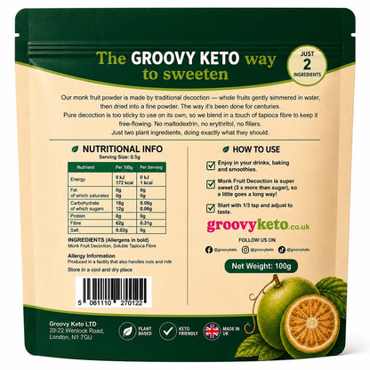 Monk Fruit Decoction Powder – Traditional Decoction, No Erythritol (100g)