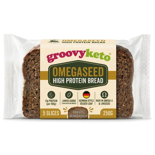 German-Style High Protein Bread - 250g - 10.6g Protein Per Slice - 5 Slices